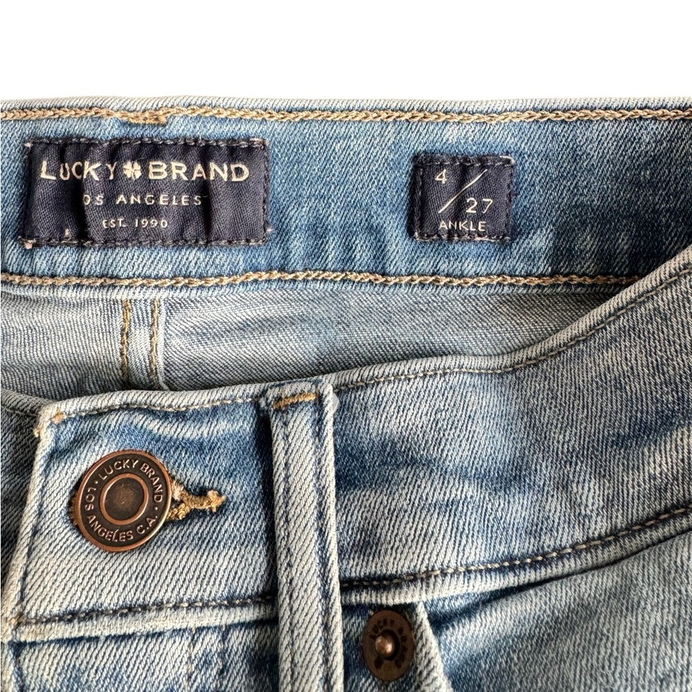 Lucky Brand High Rise Skinny Bridgette Ankle Jean Light Wash Women’s 4/27 - Picture 7 of 7